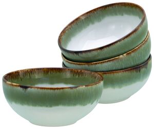 Cascade Buddha Bowls, 4-teiliges Geschirrset, Buddha Bowl Set aus Steinzeug