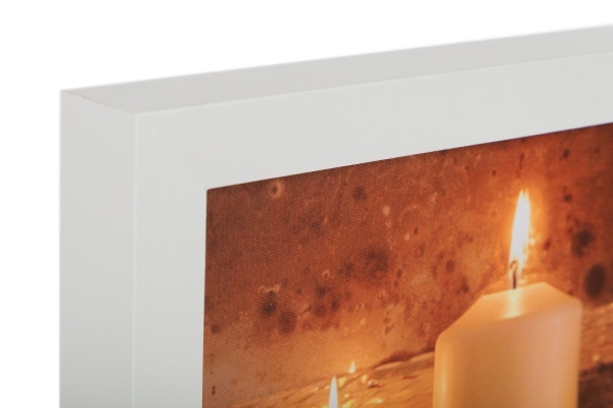 Bild 4 von LED Wandbild "weisse Kerzen"