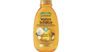 Garnier Wahre Schätze Pflegendes Öl-Shampoo Argan- & Camelia-Öl - Intensive Pflege für trockenes und glanzloses Haar