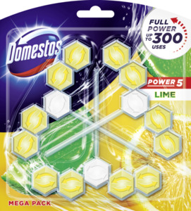 Domestos Power 5 WC-Stein Limette Megapack, 165 g