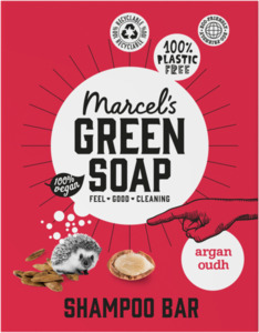 Marcel's Green Soap Festes Shampoo Argan & Oudh, 90 g