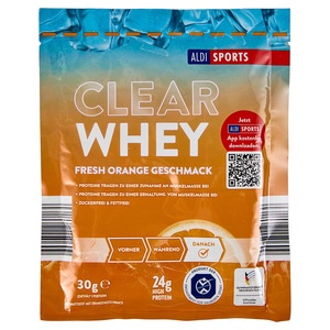 ALDI SPORTS Clear Whey Powder Fresh Orange 30 g