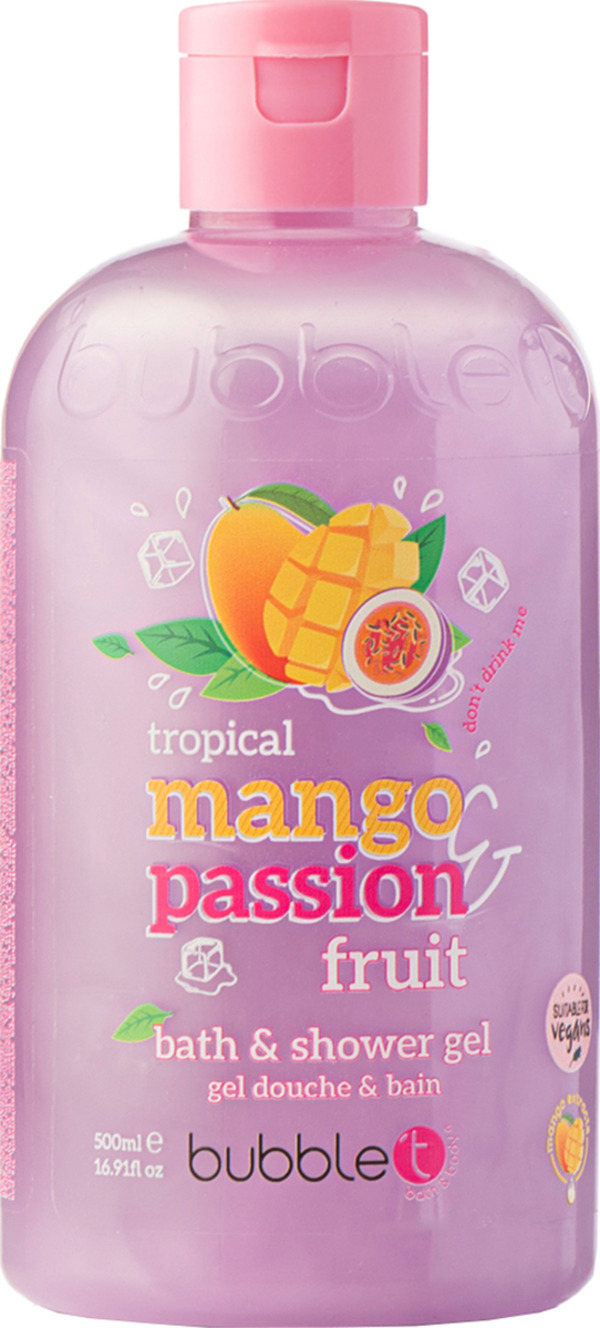 Bild 1 von bubble t Smoothie Mango & Passionsfrucht Bade- & Duschgel, 500 ml