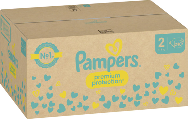 Bild 1 von Pampers premium protection Windeln New Baby Gr.2 (4-8kg) Monatsbox