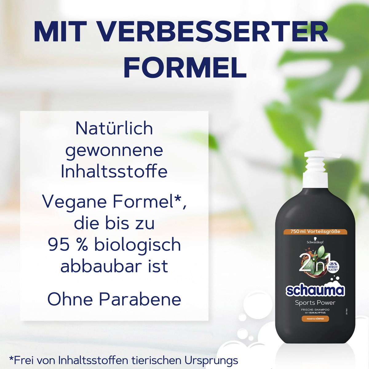 Bild 4 von Schauma 2in1 Shampoo Sports Power Vorteilsgröße, 750 ml