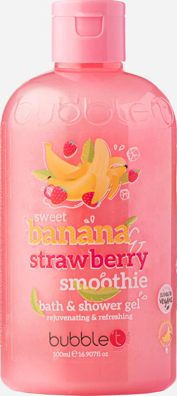 Bild 1 von bubble t Smoothie Erdbeere & Banane Bade- & Duschgel, 500 ml