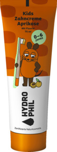 HYDROPHIL Kids Zahncreme Maus Aprikose, 75 ml