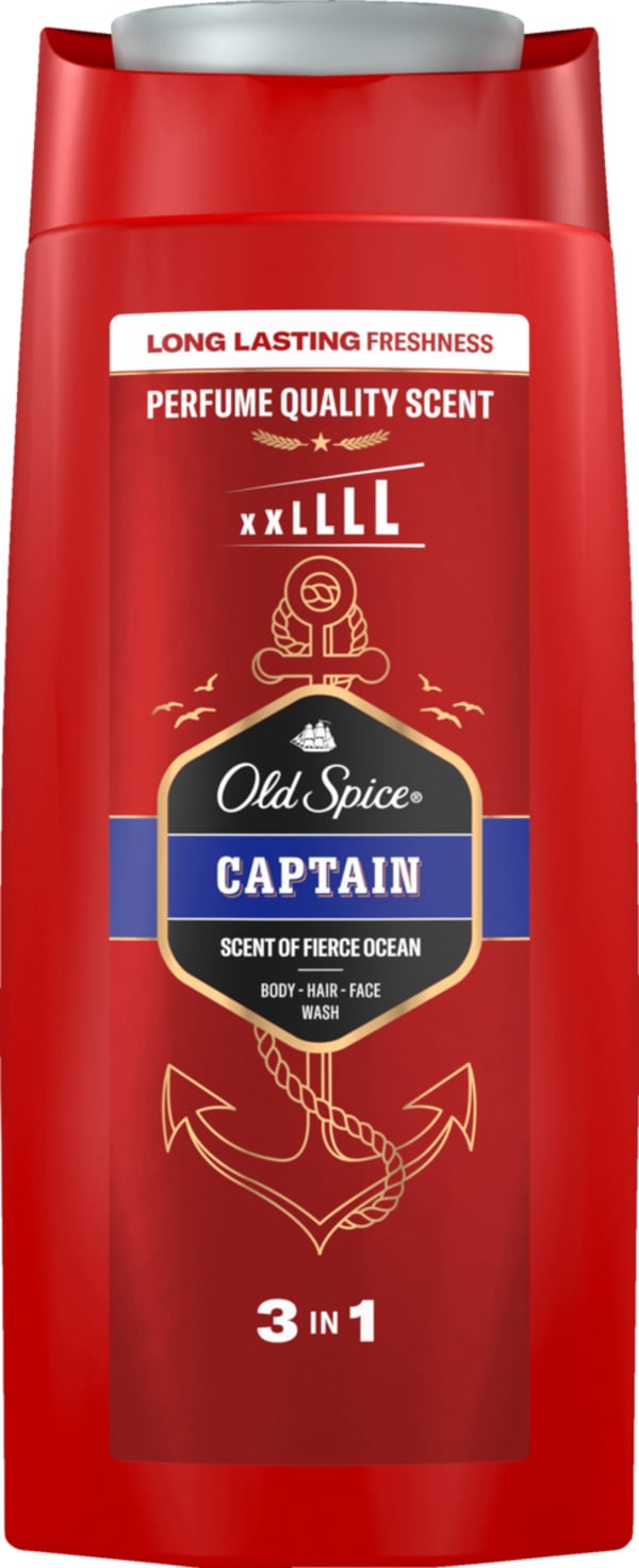 Bild 1 von Old Spice 3in1 Duschgel Captain XL, 675 ml