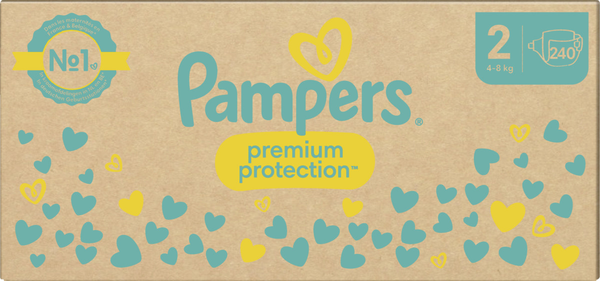 Bild 4 von Pampers premium protection Windeln New Baby Gr.2 (4-8kg) Monatsbox