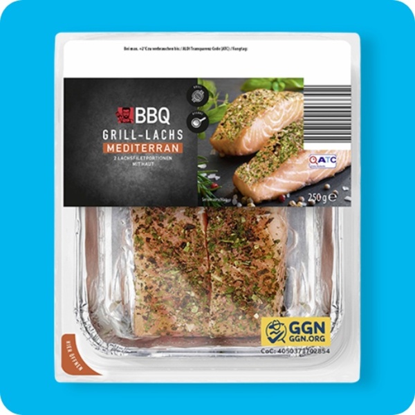 Bild 1 von BBQ Grill-Lachs, Mediterran oder Dill