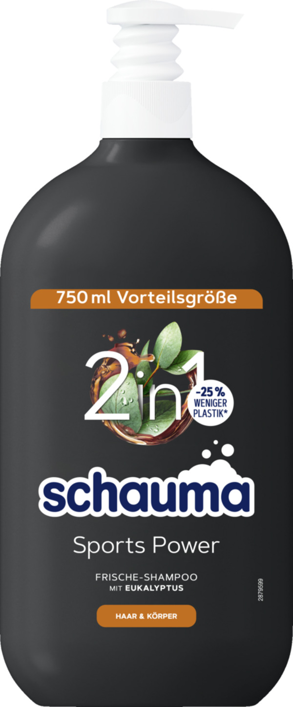 Bild 1 von Schauma 2in1 Shampoo Sports Power Vorteilsgröße, 750 ml