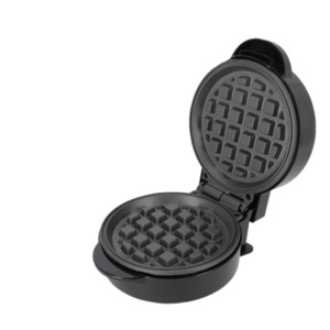 Mini-Waffeleisen rund, schwarz