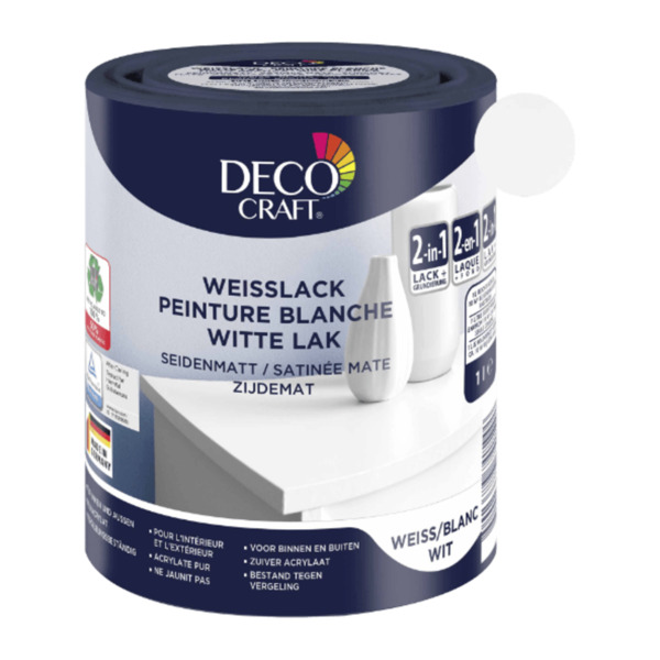 Bild 2 von DECO CRAFT Weiß- / Buntlack 1L