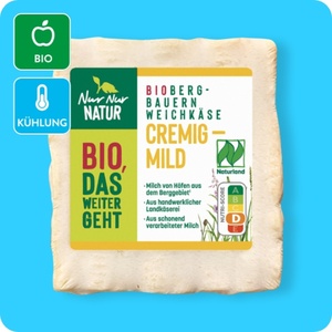 NUR NUR NATUR Bio-Bergbauern-Weichkäse, Cremig-mild