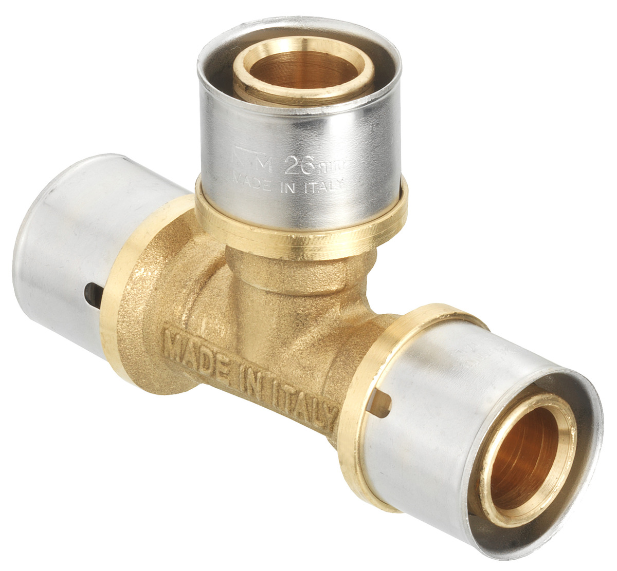 Bild 1 von Cornat Press-T-Stück komplett Messing/Edelstahl, ø 16 mm