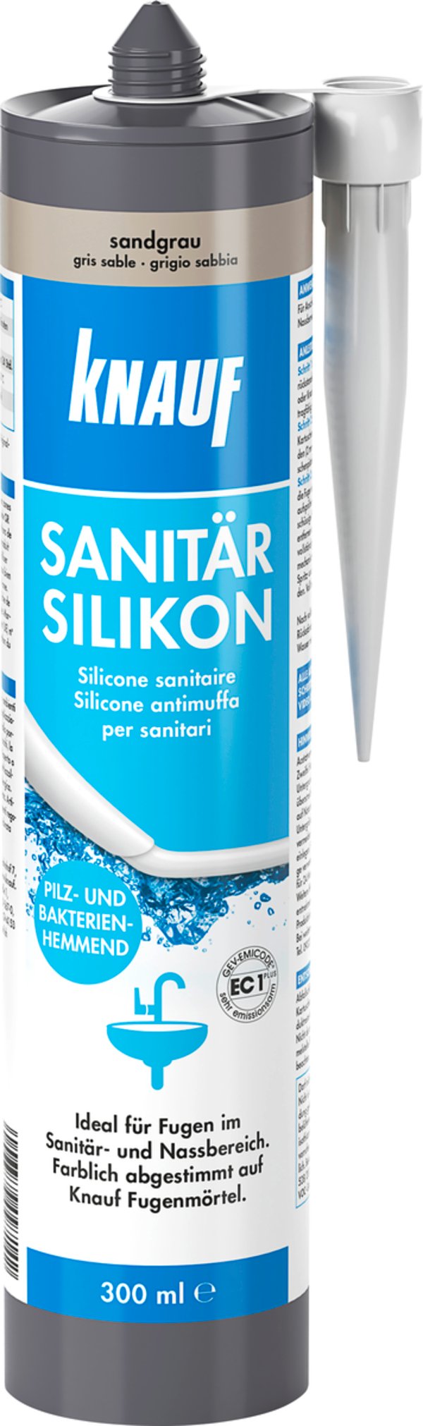 Bild 1 von Knauf Sanitär Silikon sandgrau 300 ml