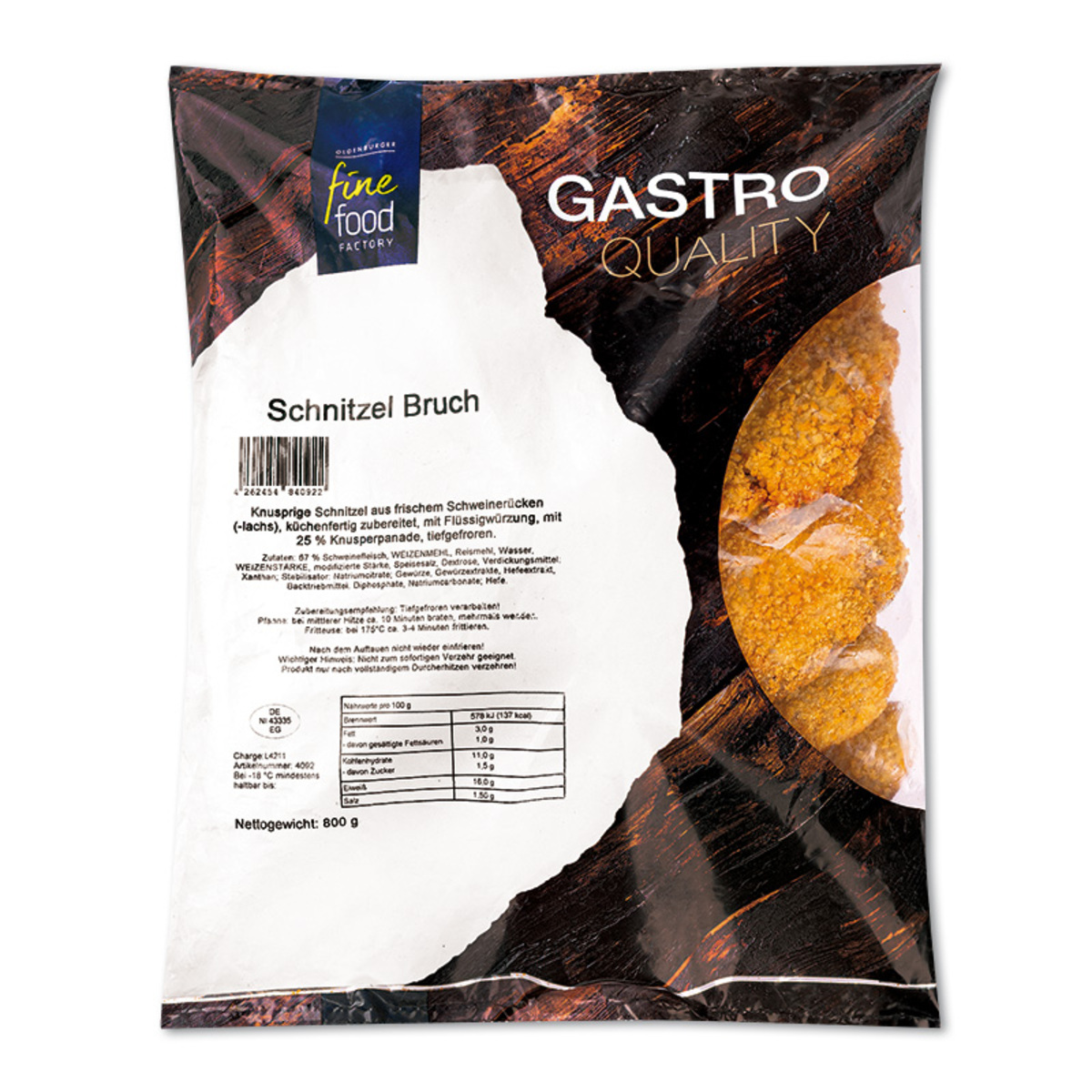 Bild 1 von OLDENBURGER fine food FACTORY Schnitzel Bruch vom Schwein