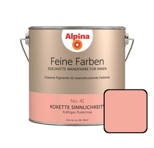 Alpina Feine Farben No. 41 Kokette Sinnlichkeit 2,5 L kräftiges puderrosa edelmatt