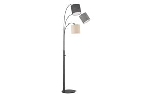 Standleuchte Shade, schwarz/sand/grau, 186 cm