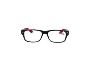 Star Optic Lesehilfe MD2 aus Kunststoff +2,5 Dioptrien schwarz/rot