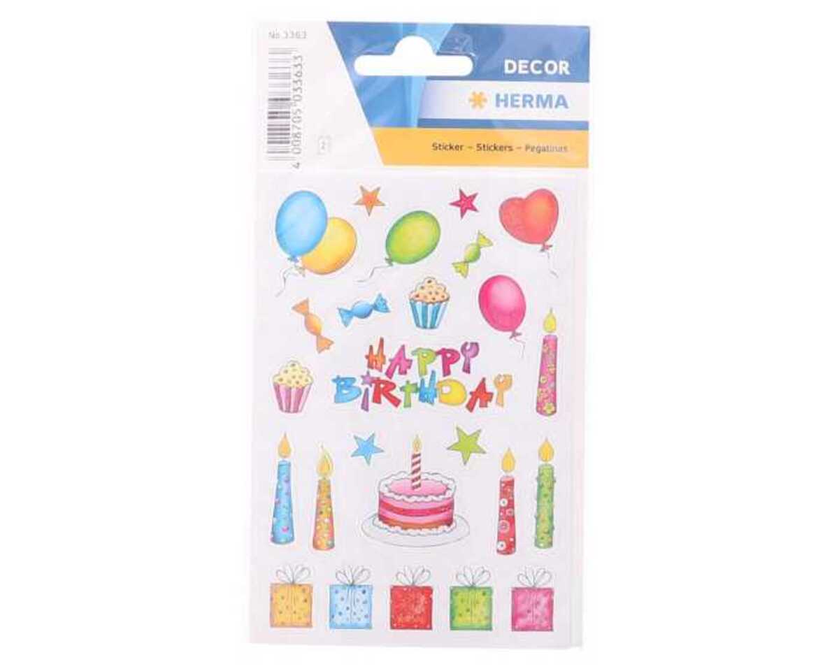 Bild 1 von Herma Sticker Geburtstag beglimmert 2 Blatt