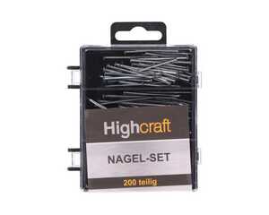 Highcraf.Nagel-Set 200tlg., 6 Größen