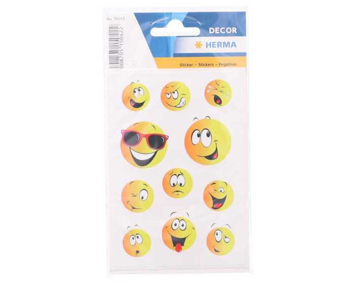 Bild 1 von Herma Sticker Happy Face 3 Blatt