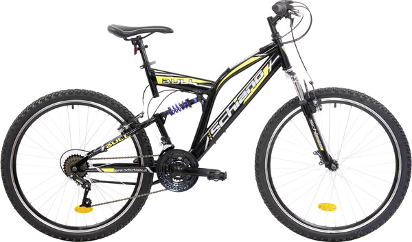 Bild 1 von Schiano Mountainbike Fully 26 Zoll RH 47cm 18-Gang schwarz gelb