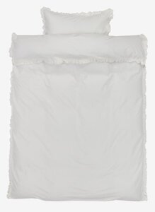 Bettwäsche ELMA Washed Cotton 135x200 weiß