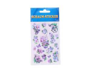 Schaum Sticker Blumen 1 Blatt 6fach