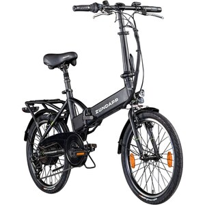 Zündapp Z101 20 Zoll Elektro Klapprad für Erwachsene 150 - 180 cm 6 Gang E Klappfahrrad E Bike Faltrad Pedelec StVZO