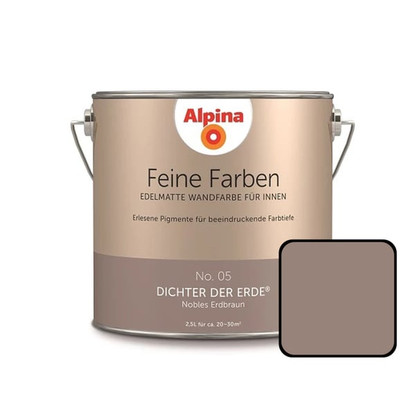 Bild 1 von Alpina Feine Farben No. 05 Dichter der Erde 2,5 L nobles erdbraun edelmatt