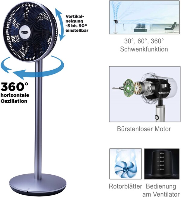 Bild 1 von BC31ST2005SSF Standventilator chrom