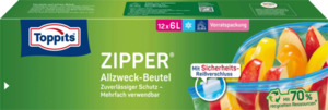 Toppits Zipper Allzweckbeutel 6 L