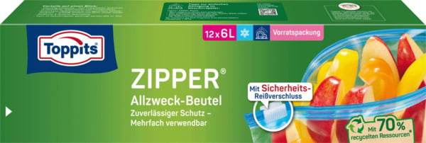 Bild 1 von Toppits Zipper Allzweckbeutel 6 L