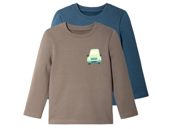 Bild 2 von lupilu® Baby/ Kleinkinder Thermo-Langarmshirts, 2 Stück, mit Textildruck