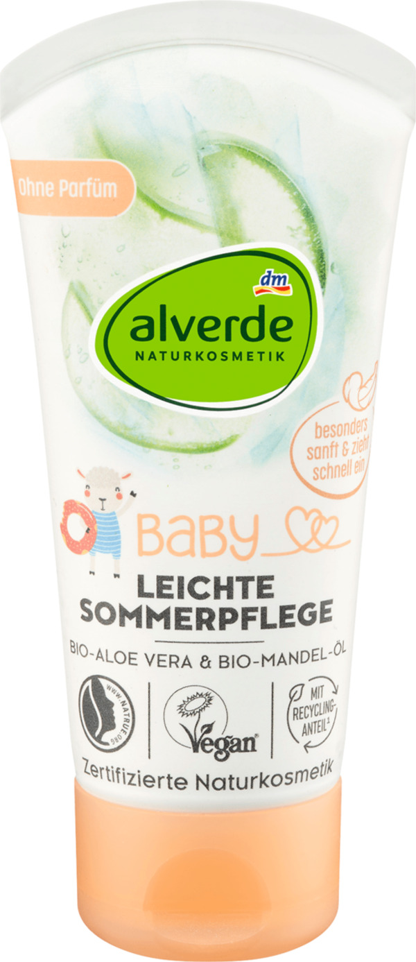 Bild 1 von alverde BABY Leichte Sommerpflege Bio-Aloe Vera & Bio-Mandelöl