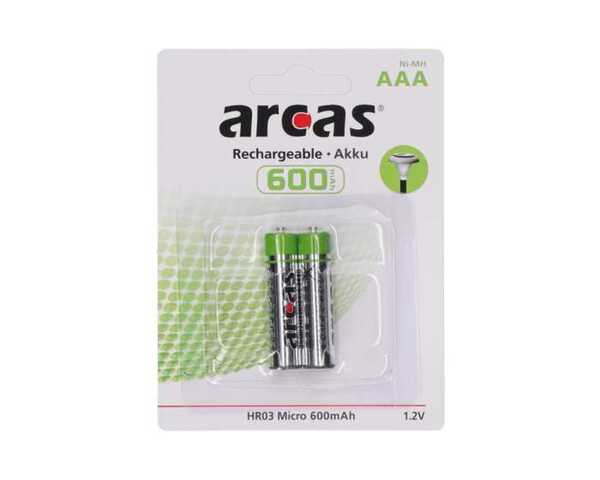 Bild 1 von Arcas Batterien Ni-MH Akku HR03 Micro 600 mAh 2er