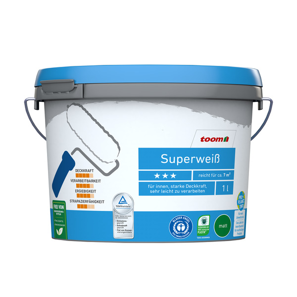 Bild 1 von toom Superweiß matt 1 l