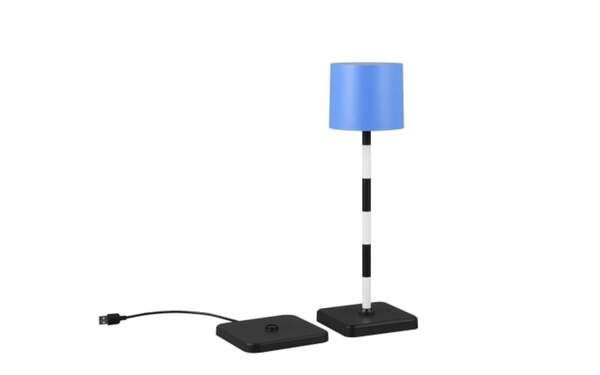 Bild 4 von LED-Akku Tischleuchte Fernandez, blau, inkl. Ladestation