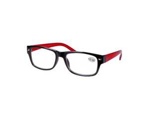 Star Optic Lesehilfe MD2 aus Kunststoff +2,0 Dioptrien schwarz/rot