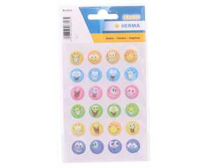 Herma Magic Sticker Smilies beglimmert 1 Blatt