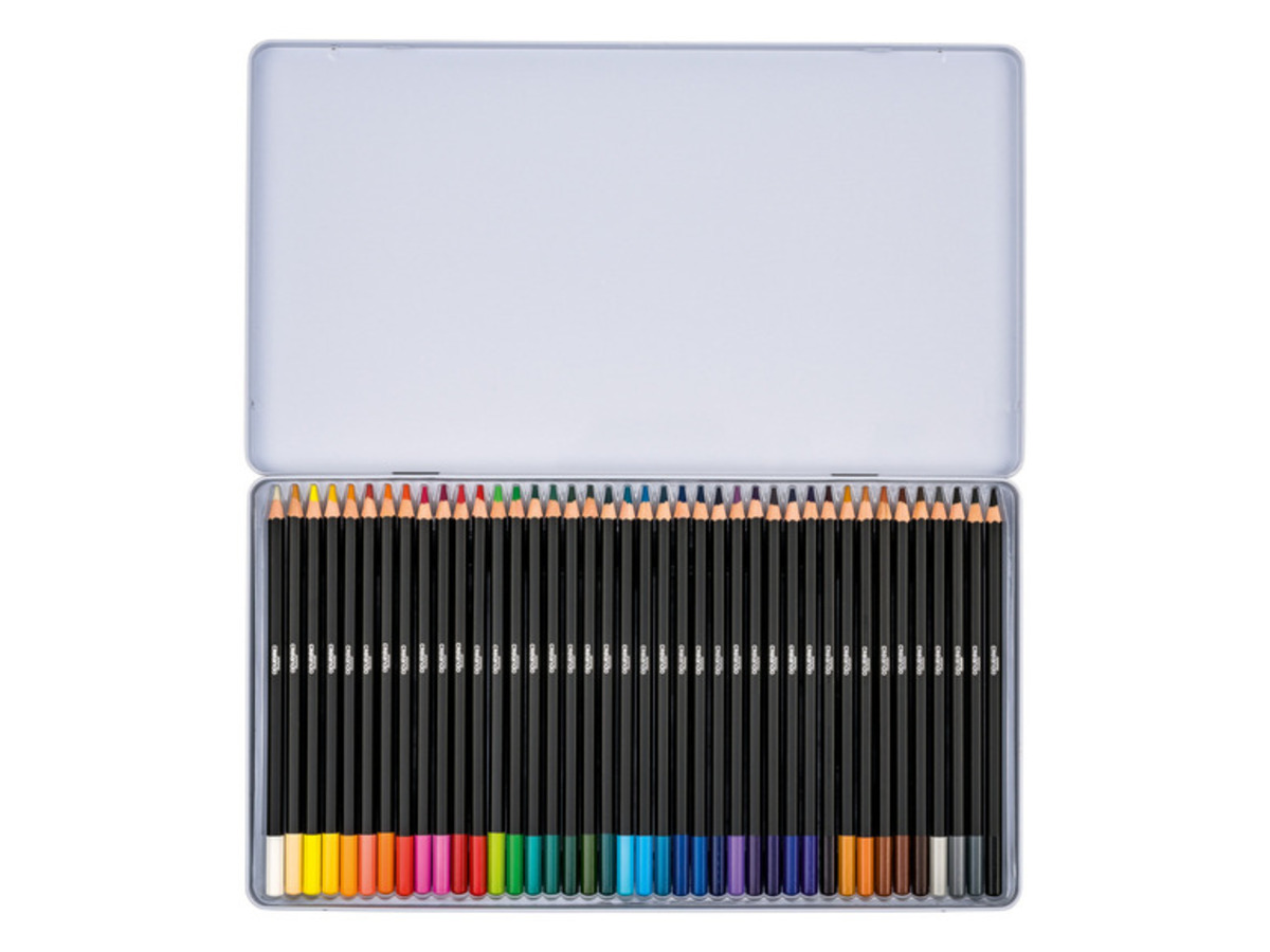 Bild 3 von crelando® Künstlerfarbstifte, 40 Stück, im Metalletui