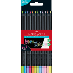 Faber Castell Buntstifte Black Edition Neon und Pastell