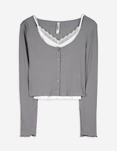 Damen Langarmshirt - Spitze