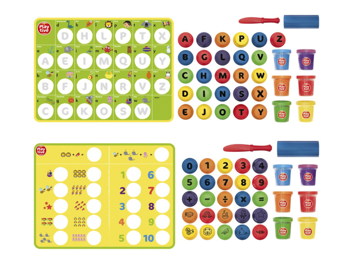 Bild 1 von Playtive Knete-Set, mit Knetstempel