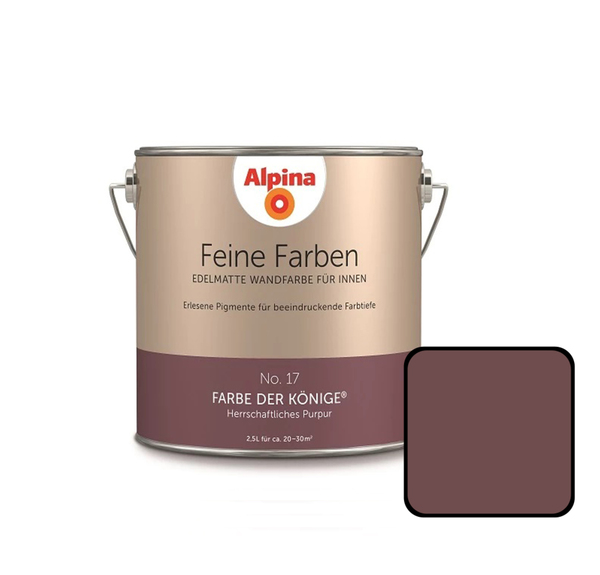 Bild 1 von Alpina Feine Farben No. 17 Farbe der Könige 2,5 L herrschaftliches purpur edelmatt