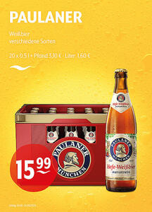 PAULANER Weißbier verschiedene Sorten