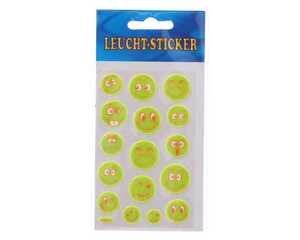 Sticker leuchtend 8 x 16 cm 6fach