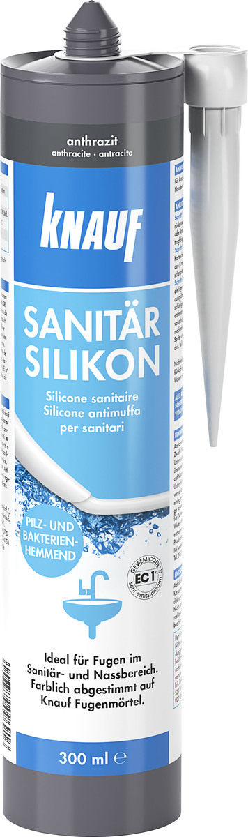 Bild 1 von Knauf Sanitär Silikon anthrazit 300 ml